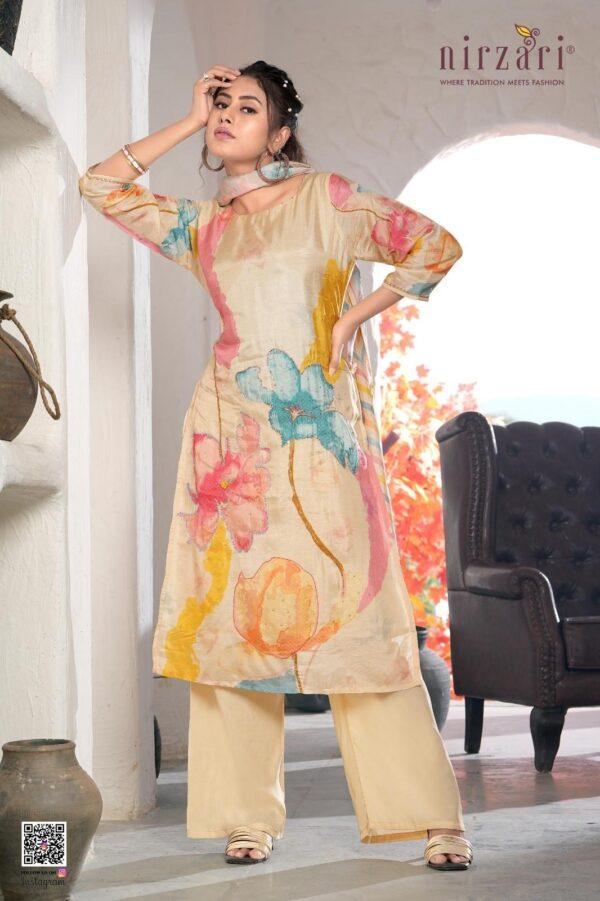 Dola Silk Embroidered Kurti Set