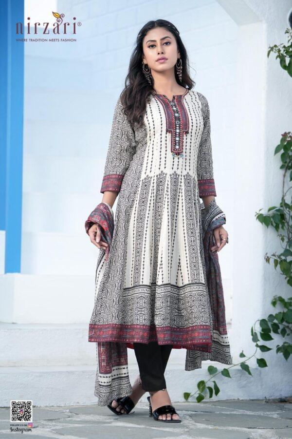 Kalli Dola Silk 3-Piece Kurti Set with Dupatta